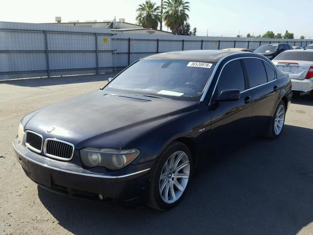 WBAGN63474DS47867 - 2004 BMW 745 LI BLUE photo 2