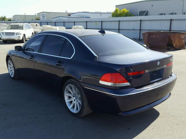 WBAGN63474DS47867 - 2004 BMW 745 LI BLUE photo 3