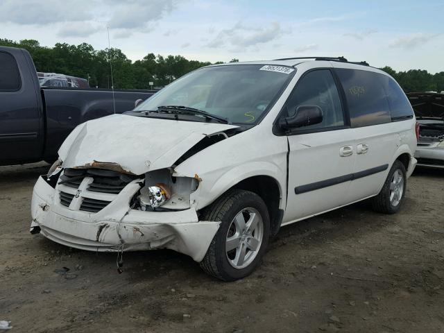 1D4GP45R95B330047 - 2005 DODGE CARAVAN SX WHITE photo 2