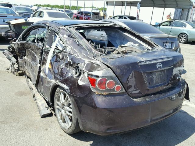 JTKDE167280260840 - 2008 TOYOTA SCION TC 紫色 照片 3