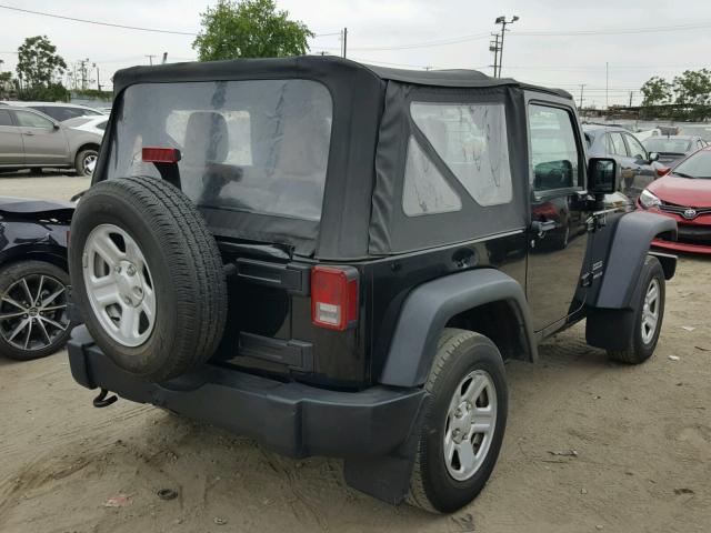 1J4AA2D19BL609003 - 2011 JEEP WRANGLER S BLACK photo 4