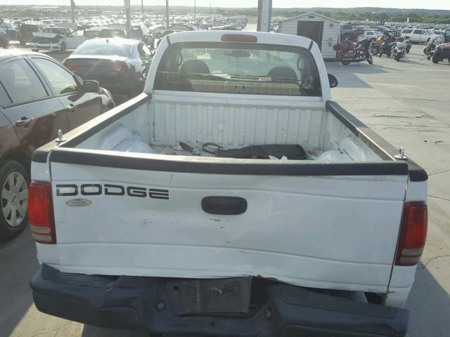 1D7FL16X33S307544 - 2003 DODGE DAKOTA SXT WHITE photo 6