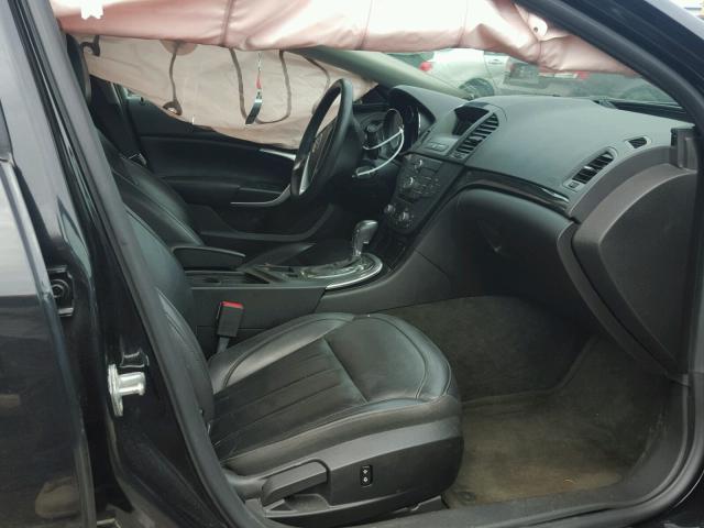 2G4GR5EK6C9127787 - 2012 BUICK REGAL BLACK photo 5