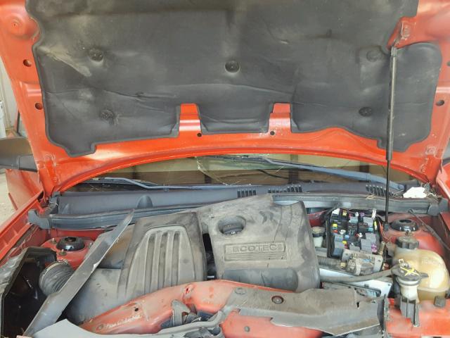 1G1AK52F057616625 - 2005 CHEVROLET COBALT RED photo 7