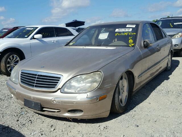 WDBNG78J22A260953 - 2002 MERCEDES-BENZ S 600 GOLD photo 2