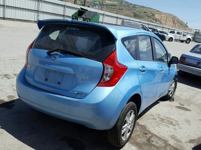 3N1CE2CP6EL431653 - 2014 NISSAN VERSA NOTE BLUE photo 4