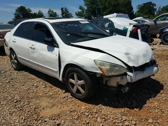 1HGCM56845A010903 - 2005 HONDA ACCORD EX WHITE photo 1