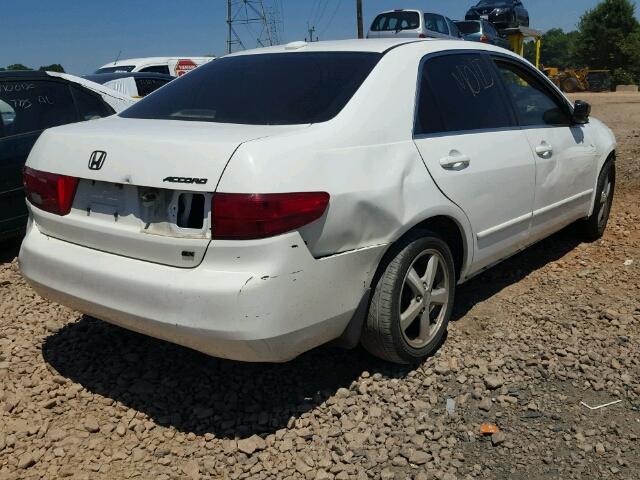 1HGCM56845A010903 - 2005 HONDA ACCORD EX WHITE photo 4