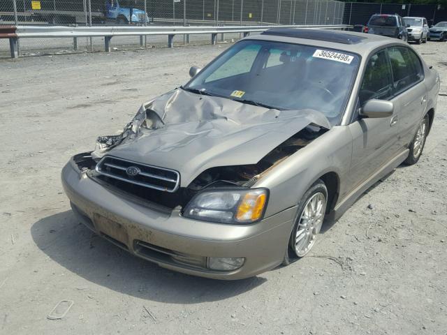 4S3BE645X16209313 - 2001 SUBARU LEGACY GT GOLD photo 2