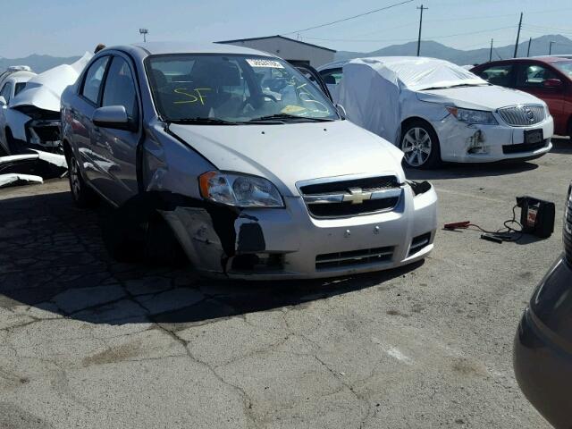 KL1TD5DE6AB107877 - 2010 CHEVROLET AVEO LS SILVER photo 1