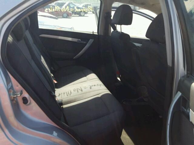 KL1TD5DE6AB107877 - 2010 CHEVROLET AVEO LS SILVER photo 6