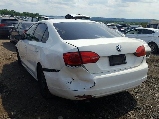 3VW1K7AJ8CM384039 - 2012 VOLKSWAGEN JETTA BASE 白色 照片 3