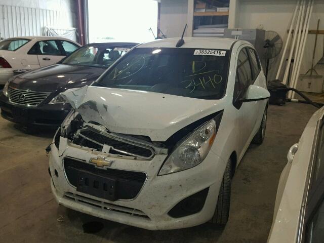 KL8CD6S95FC763440 - 2015 CHEVROLET SPARK 1LT WHITE photo 2