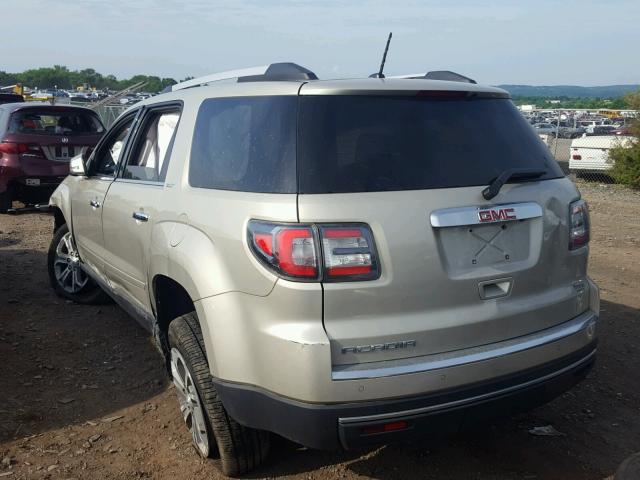 1GKKRRKD9FJ321657 - 2015 GMC ACADIA SLT თაფლისფერი ფოტო 3