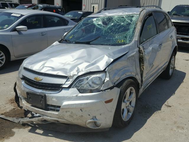 3GNAL3EK9ES628590 - 2014 CHEVROLET CAPTIVA LT SILVER photo 2