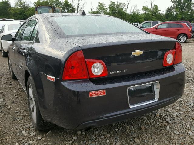 1G1ZC5E04CF109186 - 2012 CHEVROLET MALIBU 1LT BLACK photo 3