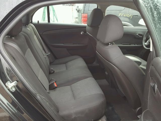 1G1ZC5E04CF109186 - 2012 CHEVROLET MALIBU 1LT BLACK photo 6