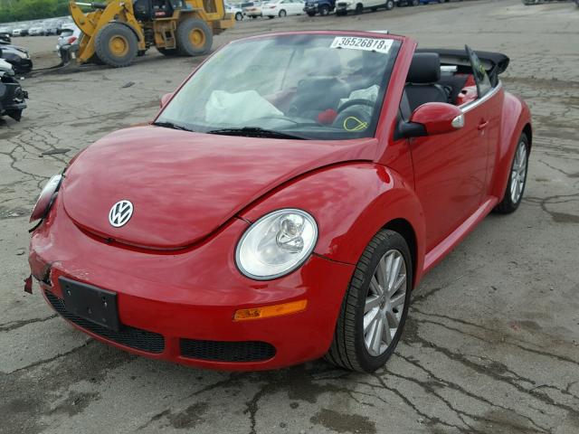 3VWRF31Y58M408673 - 2008 VOLKSWAGEN NEW BEETLE წითელი ფოტო 2