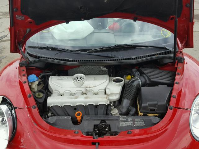 3VWRF31Y58M408673 - 2008 VOLKSWAGEN NEW BEETLE წითელი ფოტო 7