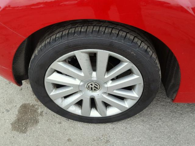 3VWRF31Y58M408673 - 2008 VOLKSWAGEN NEW BEETLE წითელი ფოტო 9