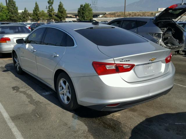 1G1ZB5ST5HF136180 - 2017 CHEVROLET MALIBU LS ვერცხლისფერი ფოტო 3