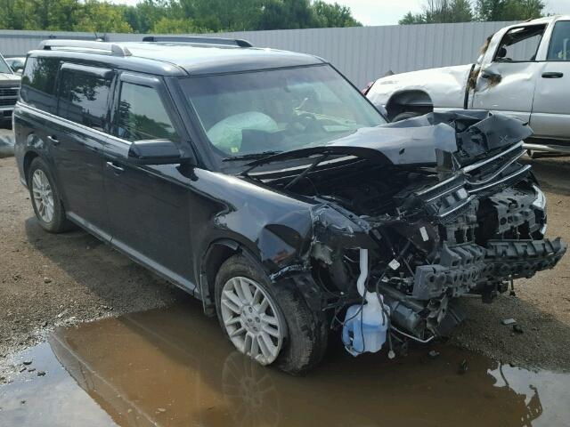 2FMHK6C87EBD35422 - 2014 FORD FLEX SEL BLACK photo 1