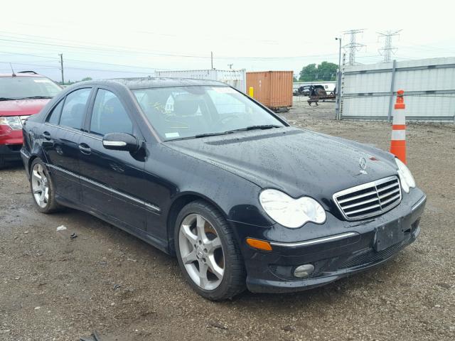 WDBRF52H27F936407 - 2007 MERCEDES-BENZ C 230 BLACK photo 1