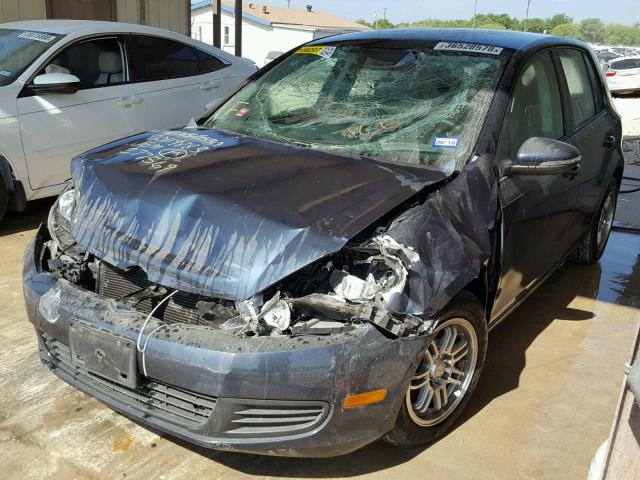 WVWDA7AJ4BW277569 - 2011 VOLKSWAGEN GOLF BLUE photo 2
