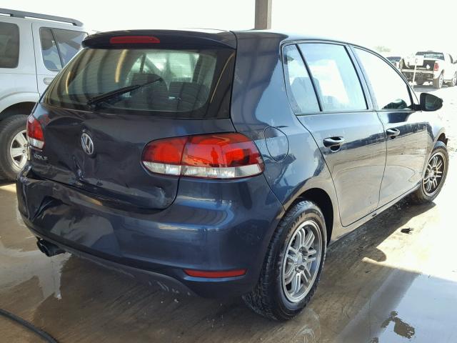 WVWDA7AJ4BW277569 - 2011 VOLKSWAGEN GOLF BLUE photo 4