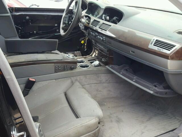 WBAHN83577DT67018 - 2007 BMW 750 BLACK photo 5