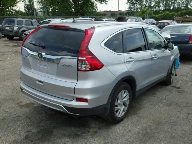 5J6RM4H76GL026173 - 2016 HONDA CR-V EXL SILVER photo 4