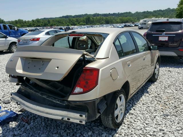 1G8AJ55F86Z142493 - 2006 SATURN ION LEVEL GOLD photo 4