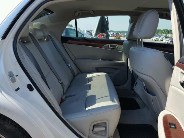 4T1BK3DB3BU377526 - 2011 TOYOTA AVALON BAS WHITE photo 6