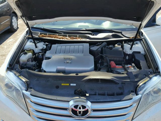 4T1BK3DB3BU377526 - 2011 TOYOTA AVALON BAS WHITE photo 7