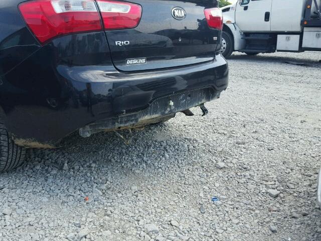 KNADM4A36D6267164 - 2013 KIA RIO LX BLACK photo 9