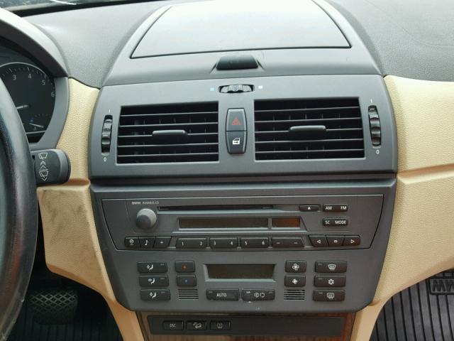 WBXPA73424WB27280 - 2004 BMW X3 2.5I BLUE photo 9