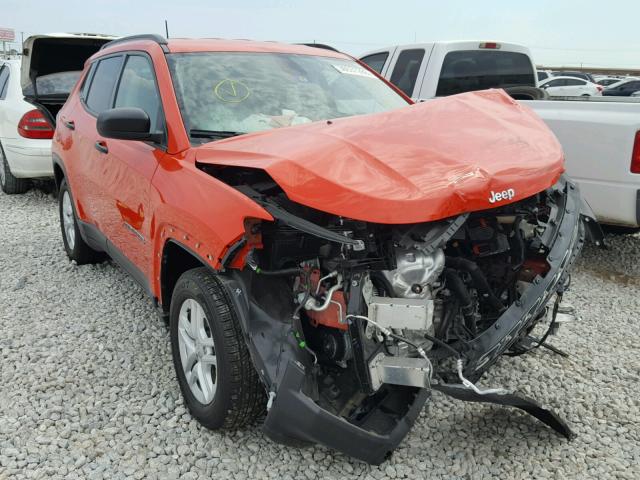 3C4NJCAB6HT647845 - 2017 JEEP COMPASS SP ORANGE photo 1