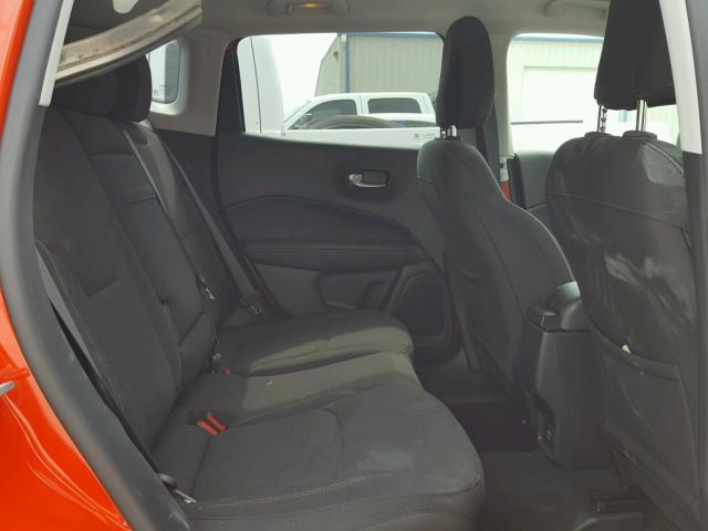 3C4NJCAB6HT647845 - 2017 JEEP COMPASS SP ORANGE photo 6