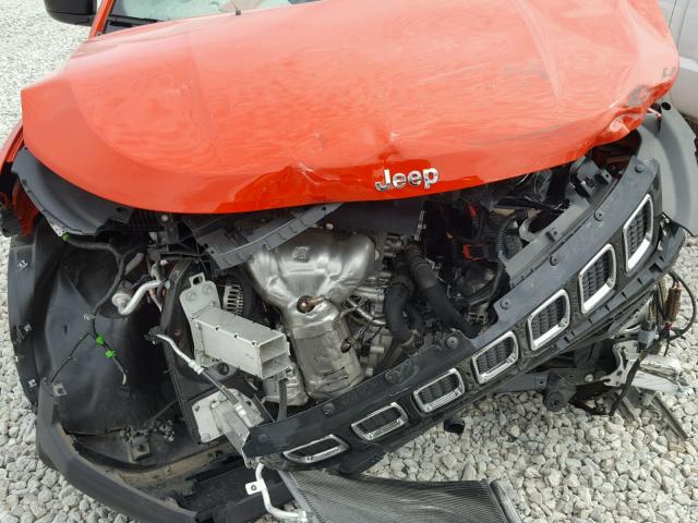 3C4NJCAB6HT647845 - 2017 JEEP COMPASS SP ORANGE photo 7