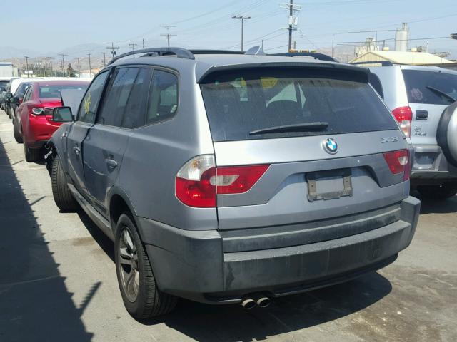 WBXPA93475WD16620 - 2005 BMW X3 3.0I SILVER photo 3