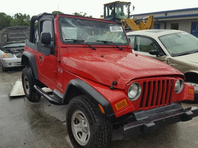 1J4FA39S76P750647 - 2006 JEEP WRANGLER RED photo 1