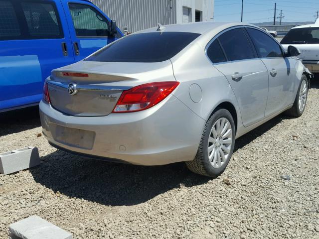 W04GN5EC3B1107051 - 2011 BUICK REGAL CXL SILVER photo 4