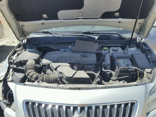 W04GN5EC3B1107051 - 2011 BUICK REGAL CXL SILVER photo 7