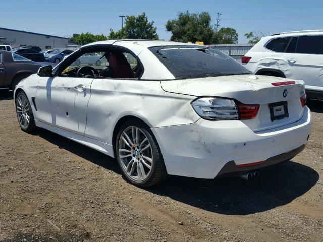 WBA3V7C53FP771497 - 2015 BMW 428 I WHITE photo 3