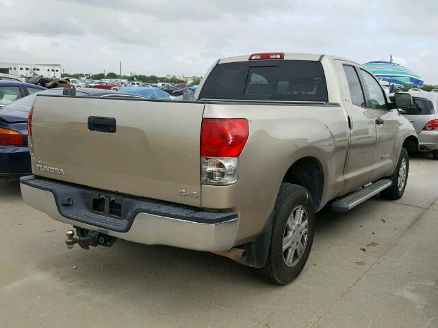 5TFBV54147X018836 - 2007 TOYOTA TUNDRA DOU BEIGE photo 4