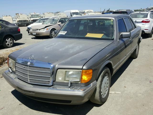 WDBCA35E6MA600584 - 1991 MERCEDES-BENZ 420 SEL GRAY photo 2