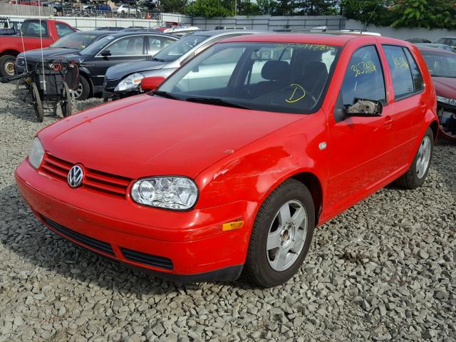 WVWGC21J8YW590241 - 2000 VOLKSWAGEN GOLF GLS RED photo 2