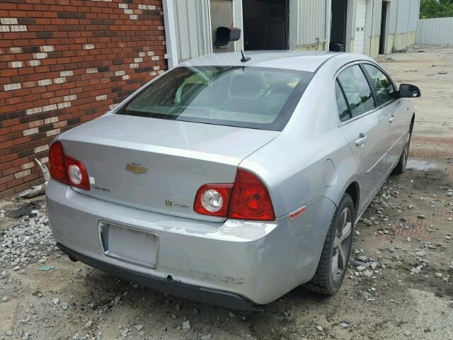 1G1ZF575X9F220253 - 2009 CHEVROLET MALIBU HYB SILVER photo 4