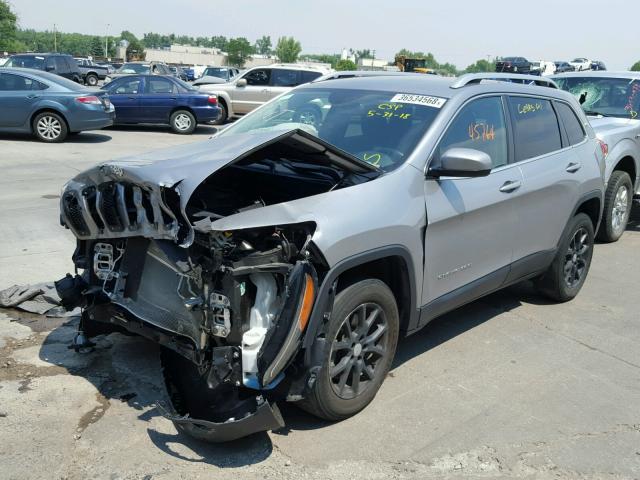 1C4PJMCB4GW266337 - 2016 JEEP CHEROKEE L SILVER photo 2