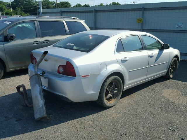 1G1ZG57B194232032 - 2009 CHEVROLET MALIBU LS SILVER photo 4